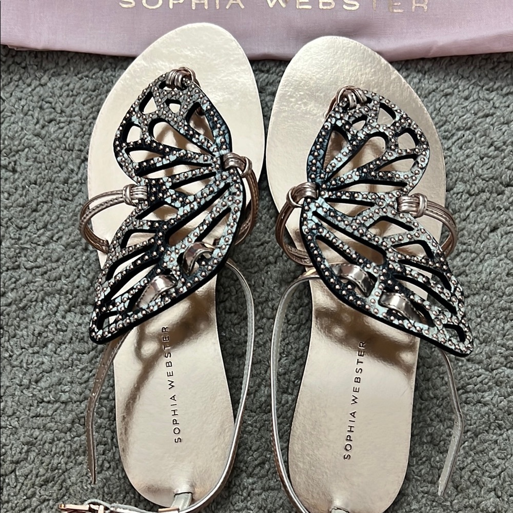 Sophia Webster Butterfly Stud Flat Sandal